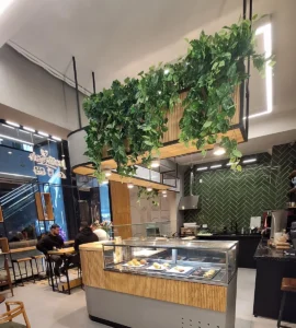 پروژه میکروسمنت کافه رستوران JUST FRESH